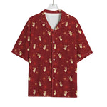 Christmas Angel Pattern Print Rayon Hawaiian Shirt