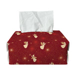 Christmas Angel Pattern Print Rectangle Tissue Box Cover