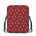 Christmas Angel Pattern Print Rectangular Crossbody Bag