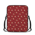 Christmas Angel Pattern Print Rectangular Crossbody Bag