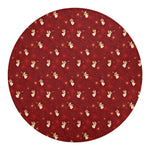 Christmas Angel Pattern Print Round Blanket