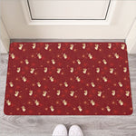 Christmas Angel Pattern Print Rubber Doormat