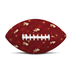 Christmas Angel Pattern Print Rugby Ball