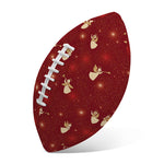 Christmas Angel Pattern Print Rugby Ball