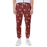 Christmas Angel Pattern Print Scuba Joggers