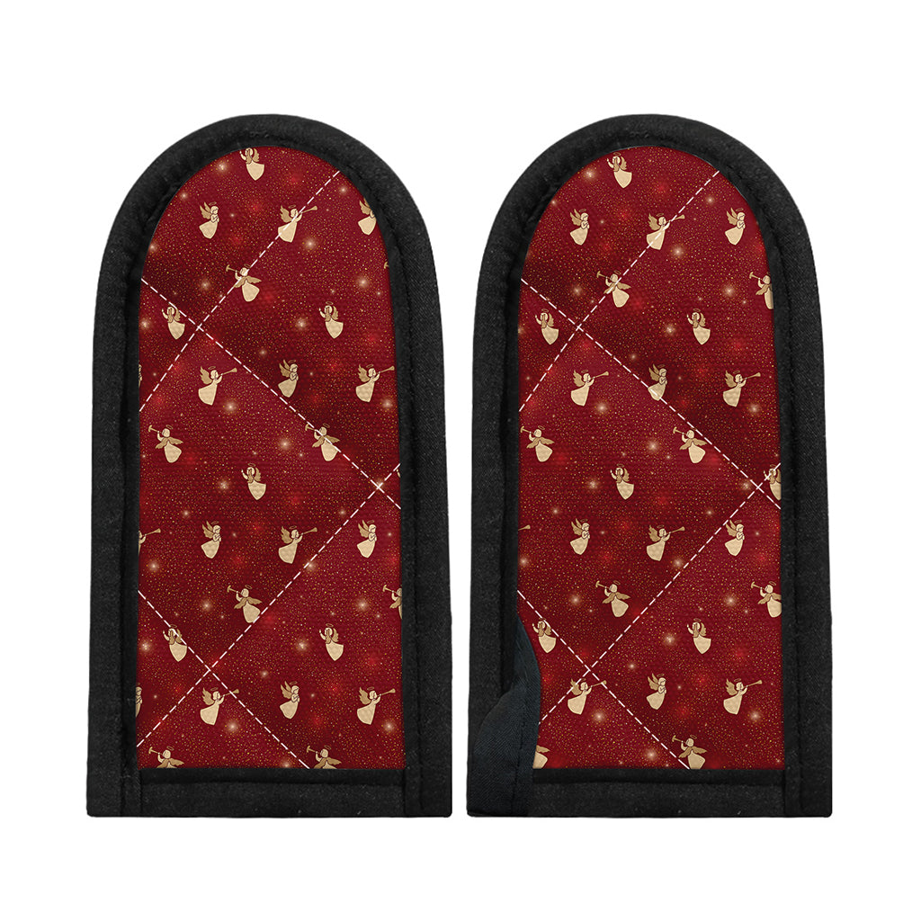 Christmas Angel Pattern Print Skillet Handle Cover