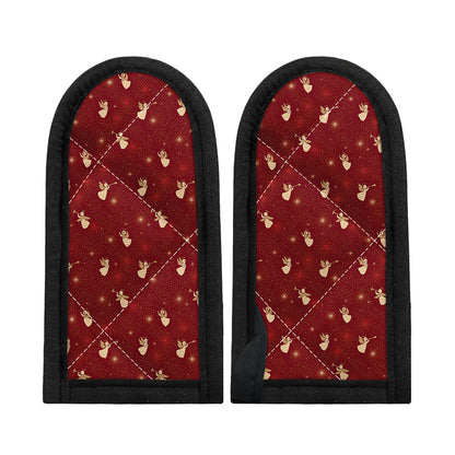 Christmas Angel Pattern Print Skillet Handle Cover