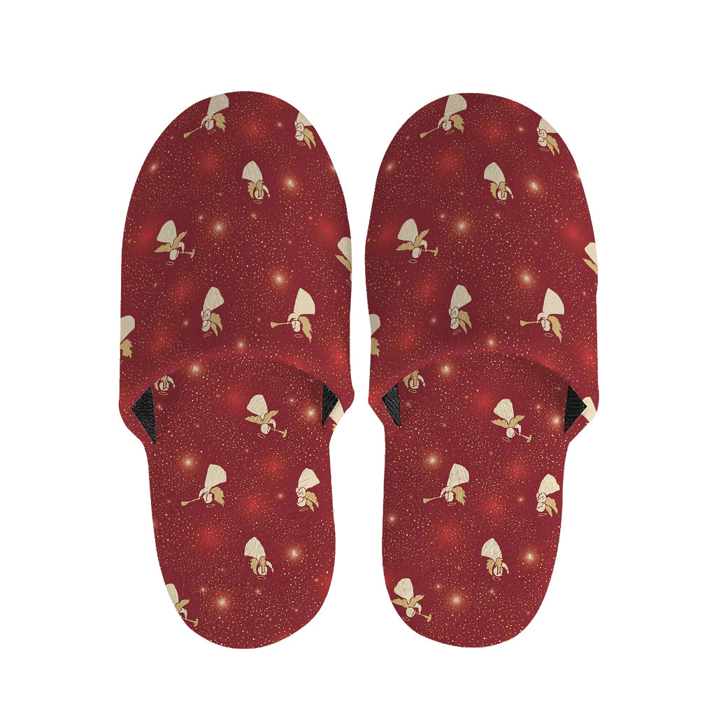 Christmas Angel Pattern Print Slippers