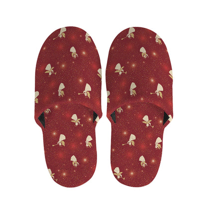 Christmas Angel Pattern Print Slippers