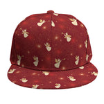 Christmas Angel Pattern Print Snapback Cap