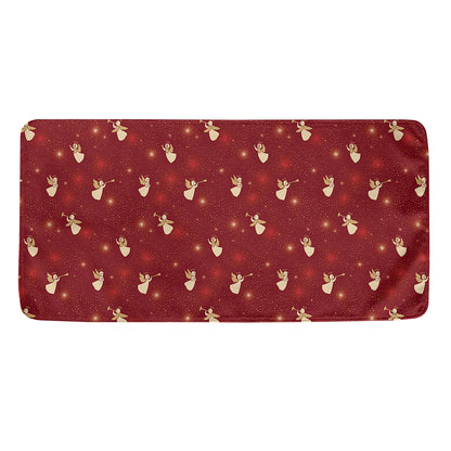 Christmas Angel Pattern Print Towel