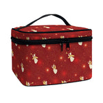 Christmas Angel Pattern Print Travel Makeup Bag
