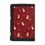 Christmas Angel Pattern Print Trifold Wallet