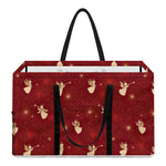 Christmas Angel Pattern Print Utility Tote Bag