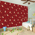 Christmas Angel Pattern Print Wall Sticker