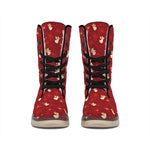Christmas Angel Pattern Print Winter Boots