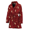 Christmas Angel Pattern Print Women's Bathrobe