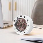 Christmas Baubles Pattern Print Alarm Clock