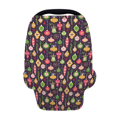 Christmas Baubles Pattern Print Baby Seat Cover