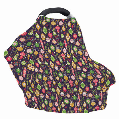 Christmas Baubles Pattern Print Baby Seat Cover