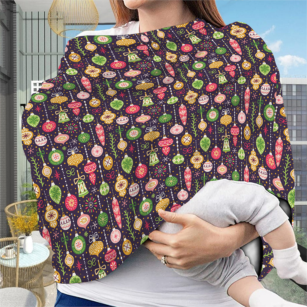 Christmas Baubles Pattern Print Baby Seat Cover