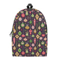 Christmas Baubles Pattern Print School Backpack