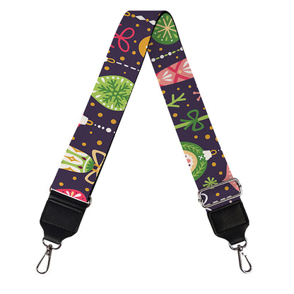 Christmas Baubles Pattern Print Bag Strap