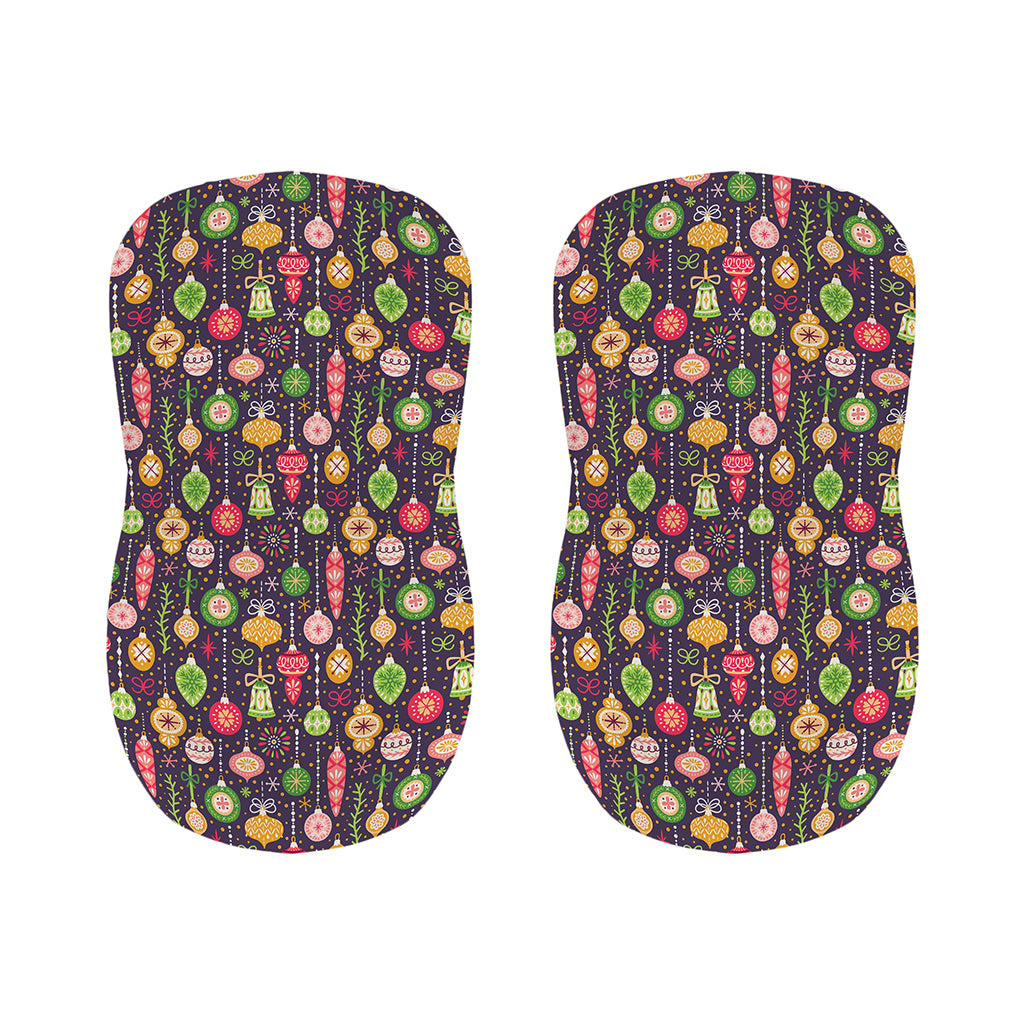 Christmas Baubles Pattern Print Bar Stool Covers