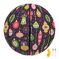 Christmas Baubles Pattern Print Basketball