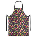 Christmas Baubles Pattern Print Bib Apron With Pocket