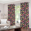 Christmas Baubles Pattern Print Dimout Grommet Curtains