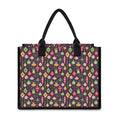Christmas Baubles Pattern Print Canvas Tote Bag
