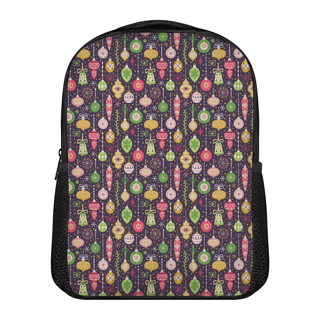 Christmas Baubles Pattern Print Casual Backpack