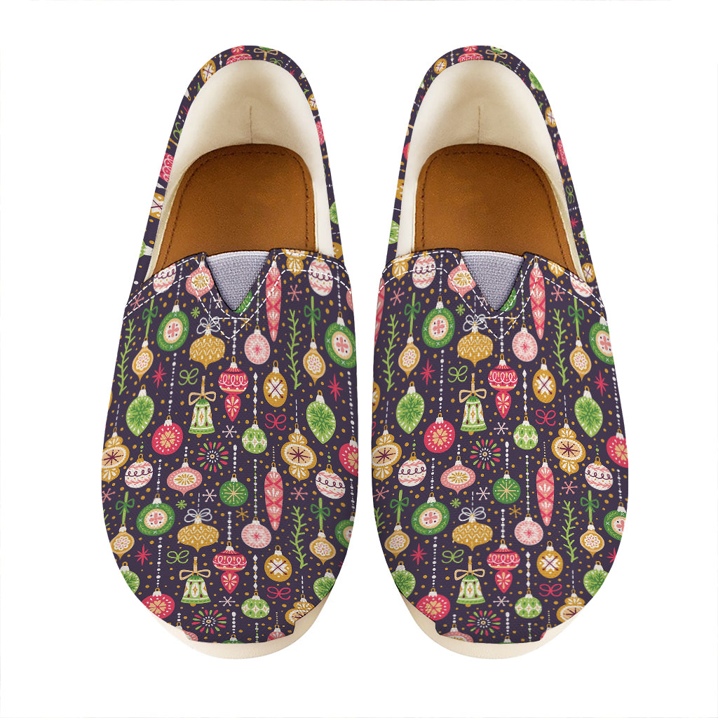 Christmas Baubles Pattern Print Casual Shoes