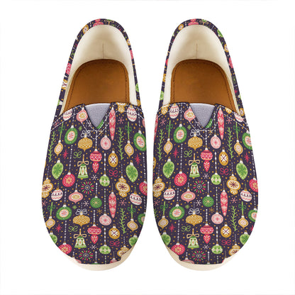 Christmas Baubles Pattern Print Casual Shoes