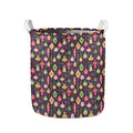Christmas Baubles Pattern Print Collapsible Laundry Basket