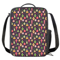 Christmas Baubles Pattern Print Crossbody Lunch Bag