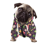 Christmas Baubles Pattern Print Dog Zip Up Hoodie