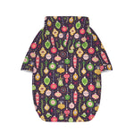 Christmas Baubles Pattern Print Dog Zip Up Hoodie