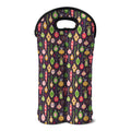 Christmas Baubles Pattern Print Double Neoprene Wine Tote