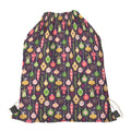 Christmas Baubles Pattern Print Drawstring Bag