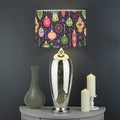 Christmas Baubles Pattern Print Drum Lamp Shade