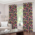 Christmas Baubles Pattern Print Extra Wide Grommet Curtains