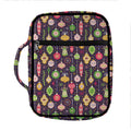 Christmas Baubles Pattern Print Front Pocket Bible Bag