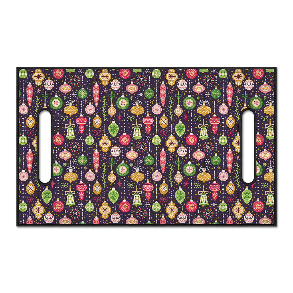 Christmas Baubles Pattern Print Golf Cart Seat Cover
