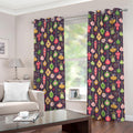 Christmas Baubles Pattern Print Grommet Curtains