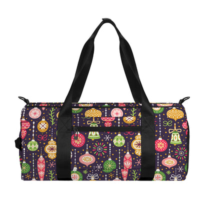 Christmas Baubles Pattern Print Gym Bag