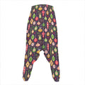Christmas Baubles Pattern Print Hammer Pants