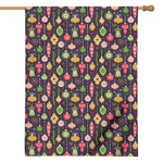 Christmas Baubles Pattern Print House Flag