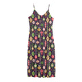 Christmas Baubles Pattern Print Jersey Midi Cami Dress